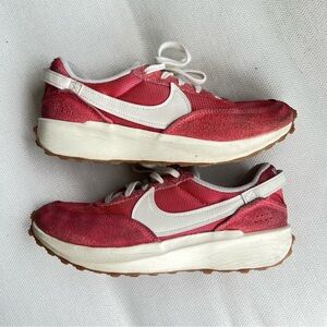 Red Nike Waffle Sneakers Size W/8.5
